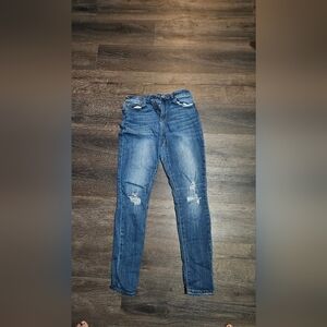 Indigo Rein Distressed Blue Skinny Jeans